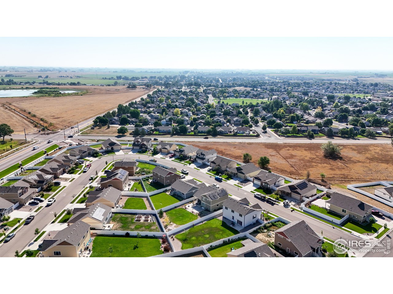 684 Takin Drive Severance, CO 80550 - Photo 37 of 38 a picture of city view with lake view and mountain view