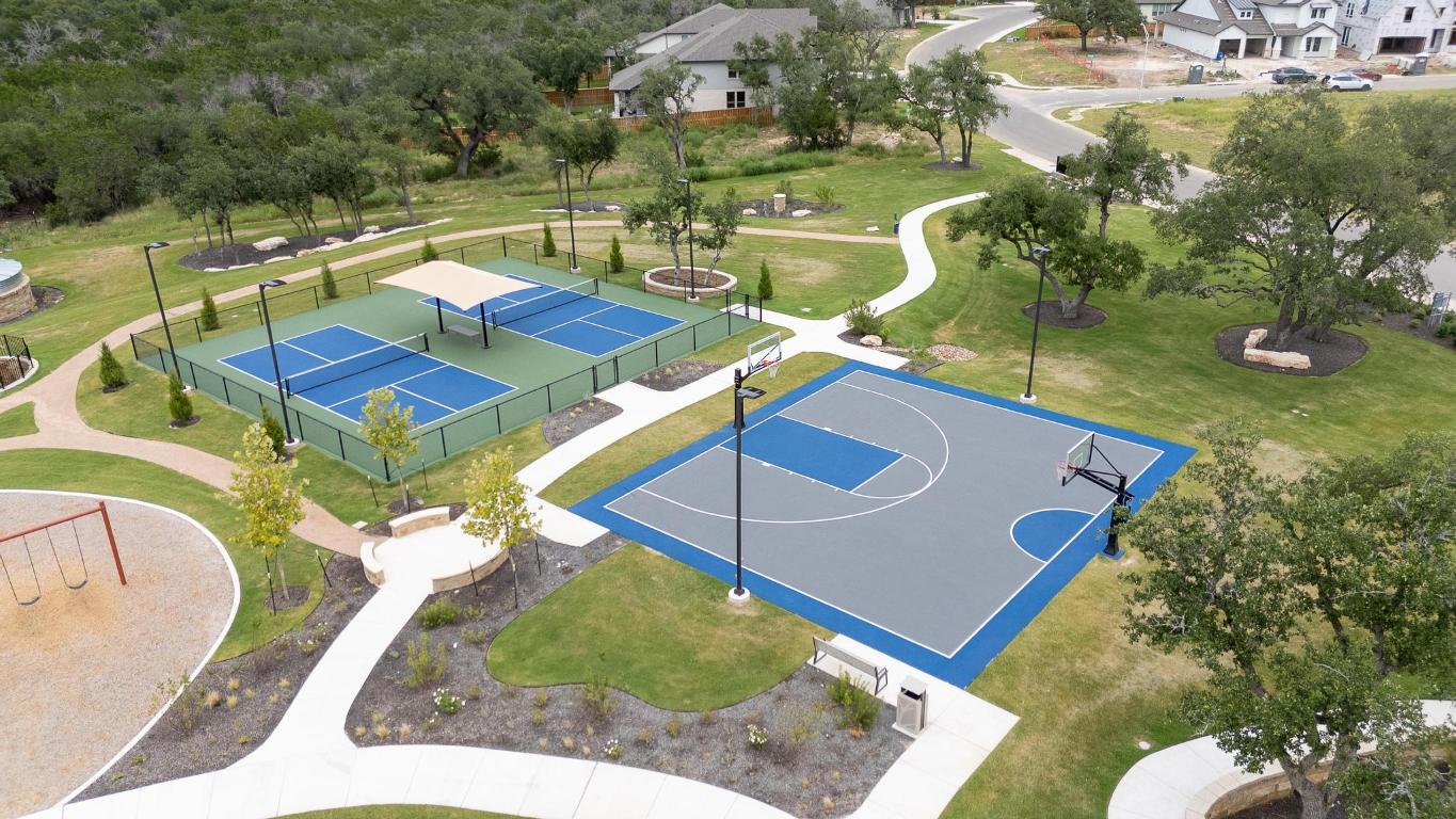 1104 Lickety Lane Georgetown, TX 78633 - Photo 39 of 40 an aerial view of a house with a swimming pool