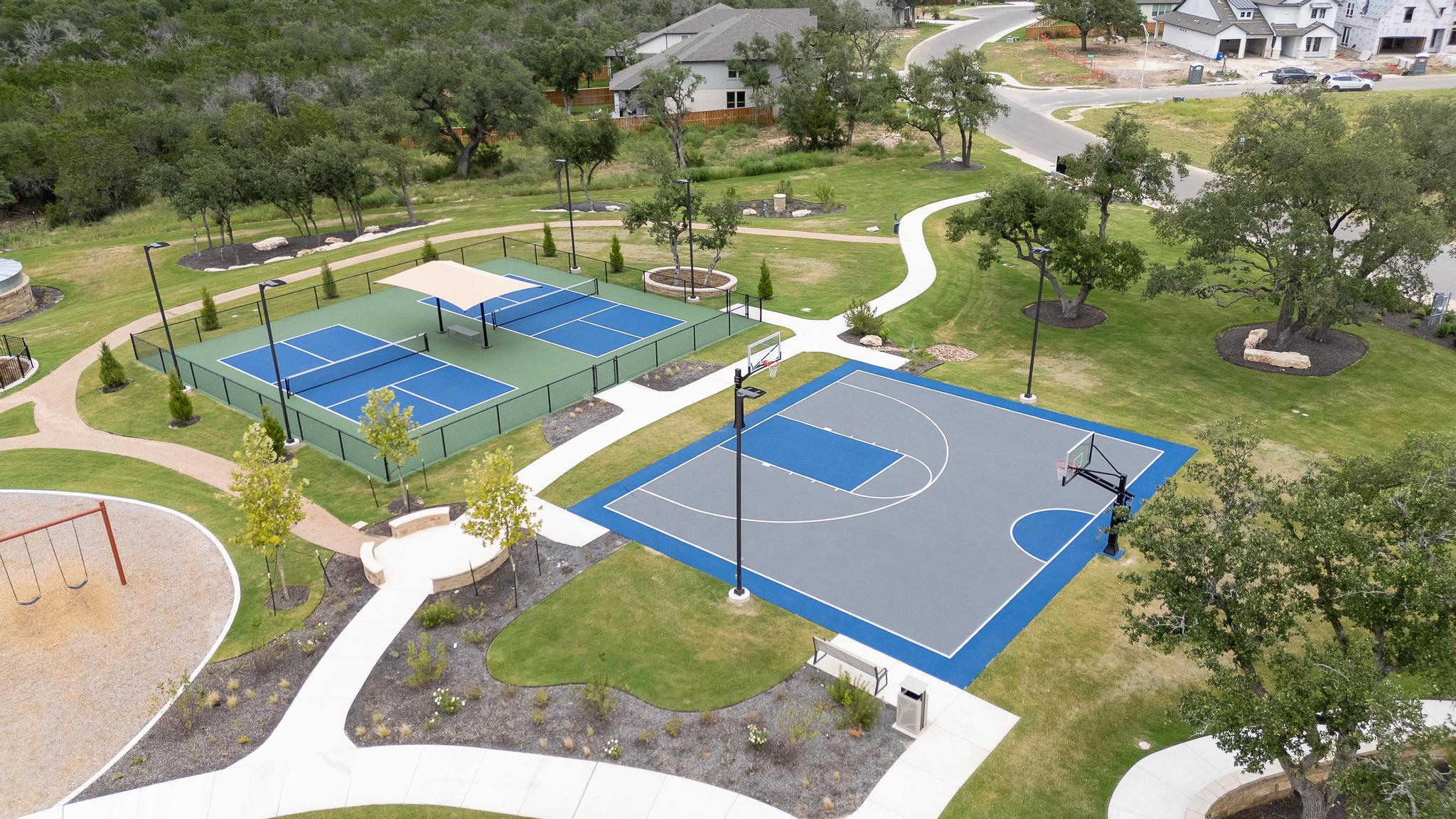 1104 Lickety Lane Georgetown, TX 78633 - Photo 39 of 40 an aerial view of a house with a swimming pool