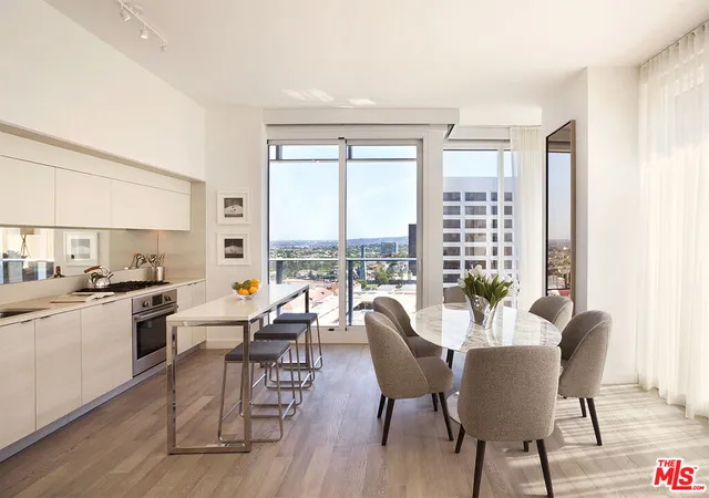 a view of a city with ocean