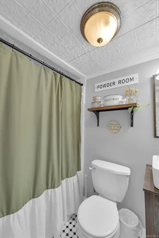 a view of a painting on the wall