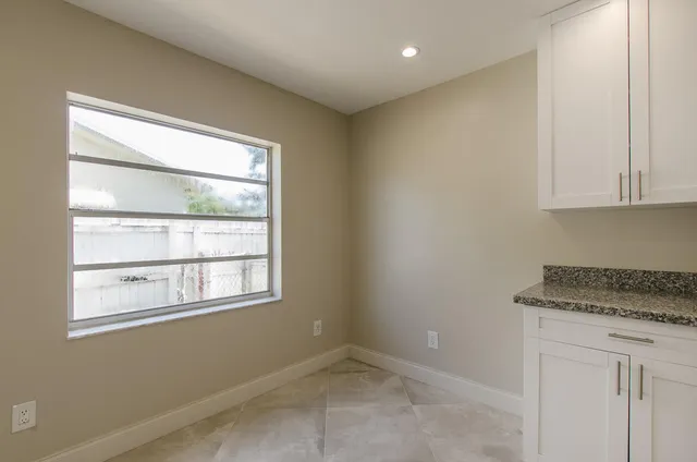 a view of kitchen with window