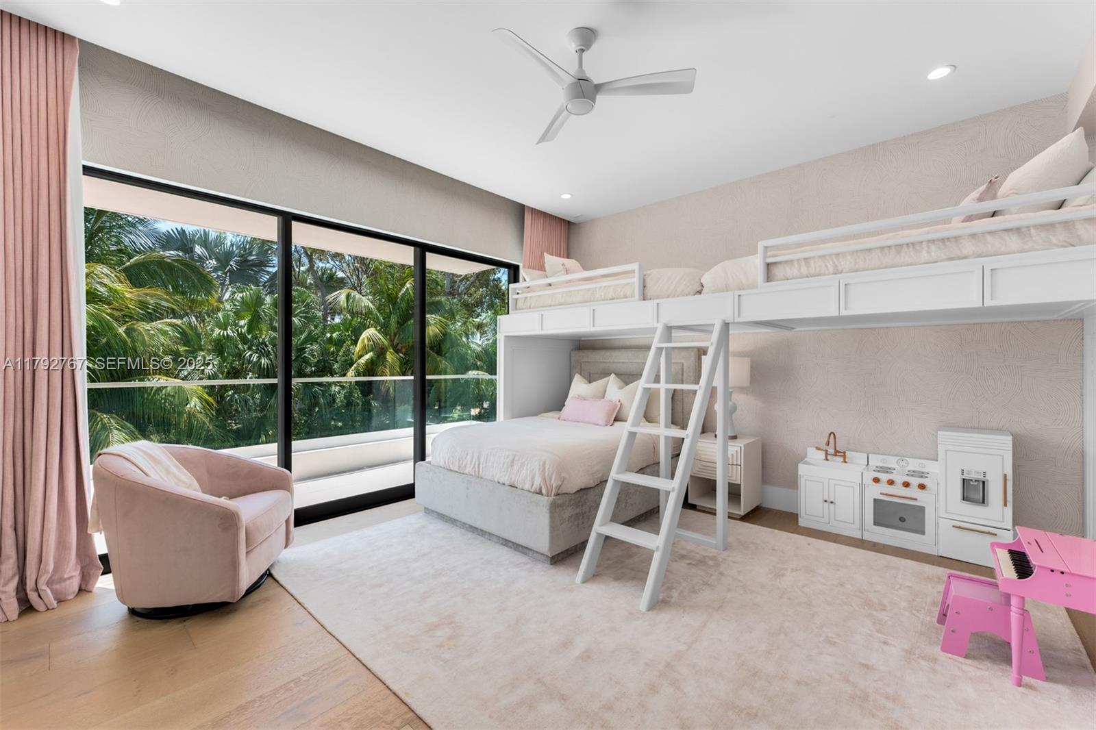 13180 Old Cutler Road Pinecrest, FL 33156 - Photo 36 of 66 a bedroom with furniture and a large window