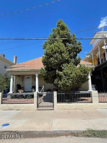 a view of a house with a patio