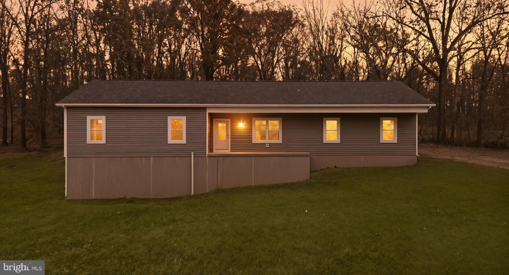front view of house with a yard