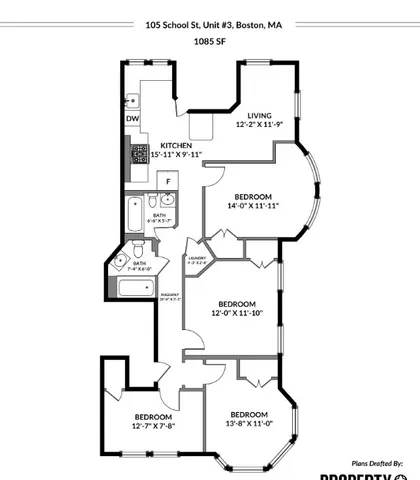 $4,175 | 105 School Street, Unit 3, Boston, MA 02119
