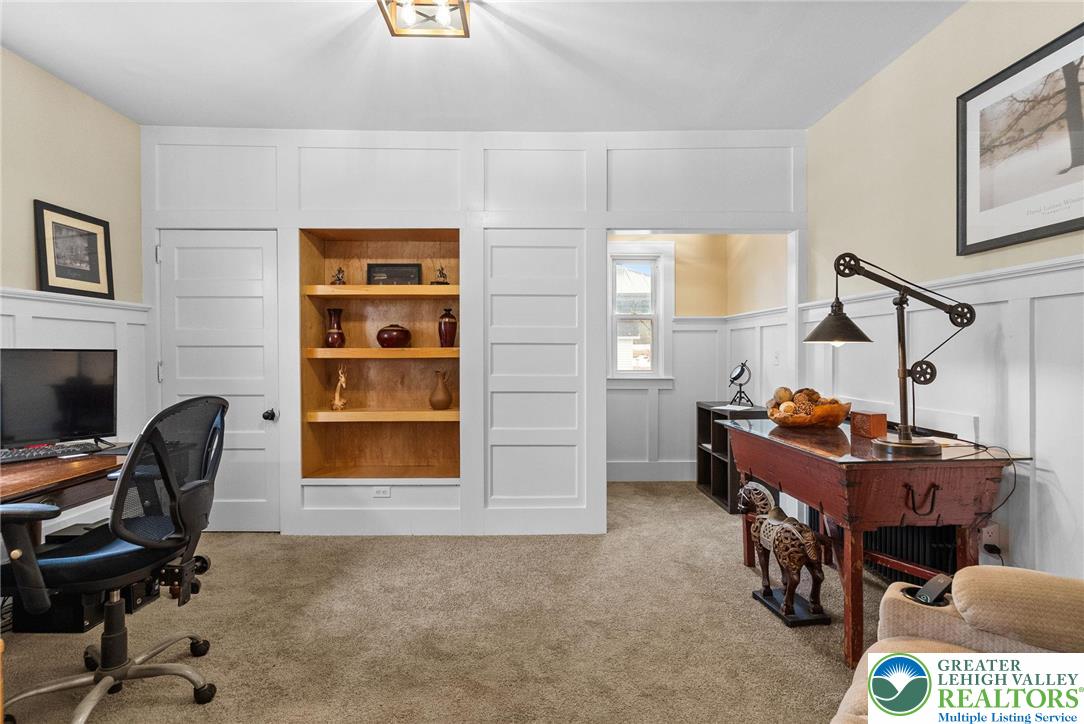 4303 Newburg Road Bethlehem, PA 18020 - Photo 22 of 63 a view of a workspace with furniture and a window