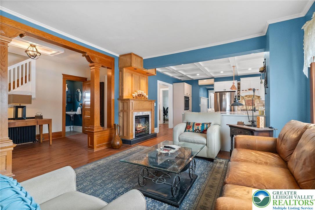 4303 Newburg Road Bethlehem, PA 18020 - Photo 6 of 63 a living room with furniture and a fireplace