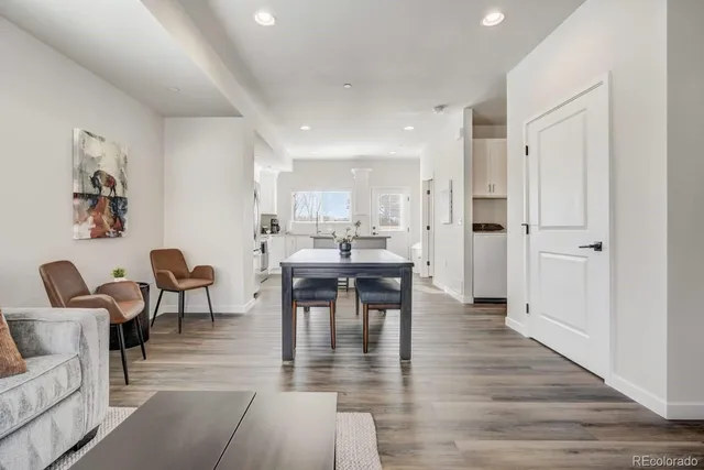 a kitchen with a sink cabinets and window