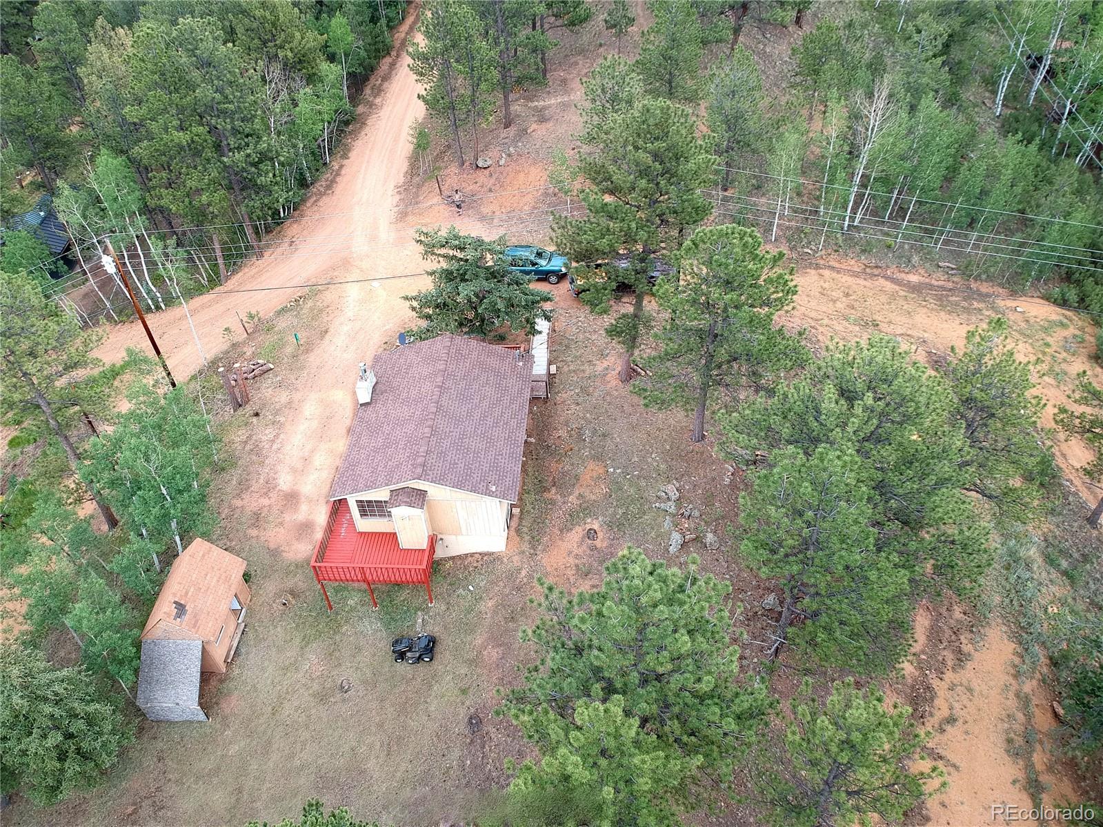 95 Appleby Street Bailey, CO 80421 - Photo 25 of 36 an aerial view of a house with outdoor space