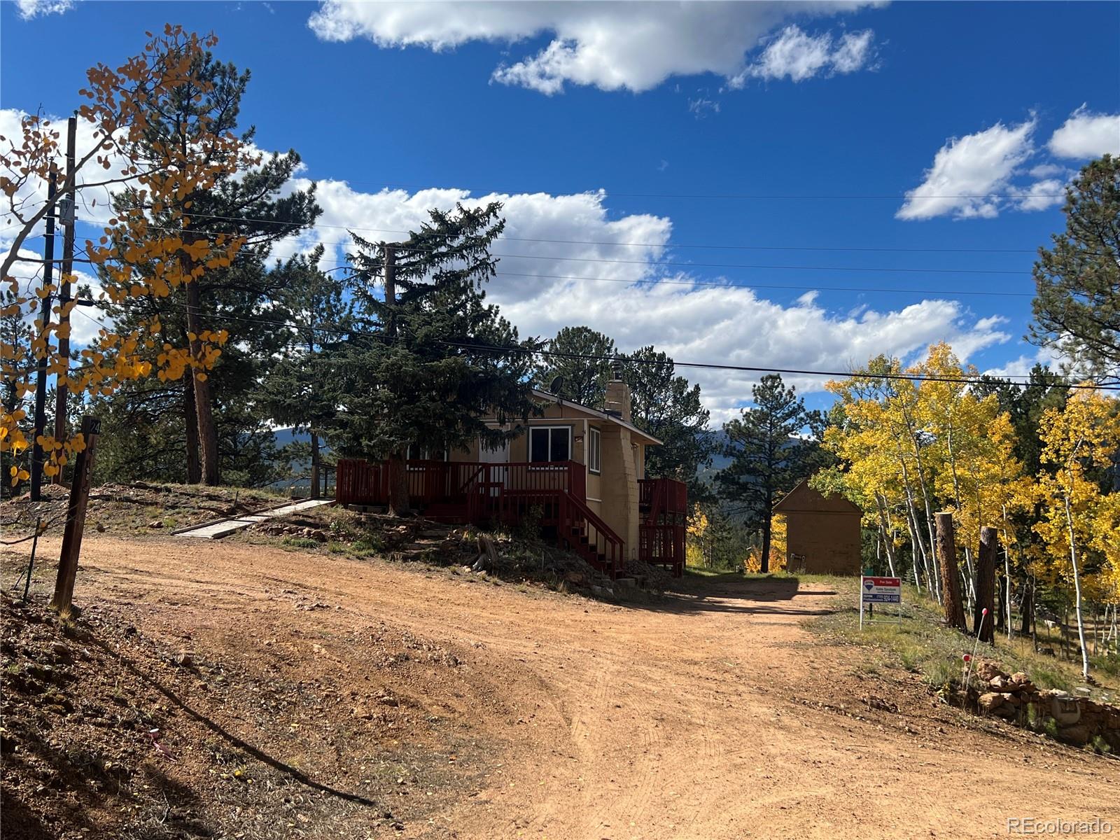 95 Appleby Street Bailey, CO 80421 - Photo 28 of 36 a view of a yard with snow on the road