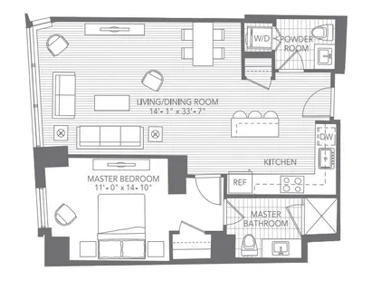 $975,000 | 580 Washington Street, Unit 611, Boston, MA 02111