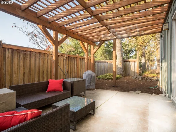 a outdoor space with couch