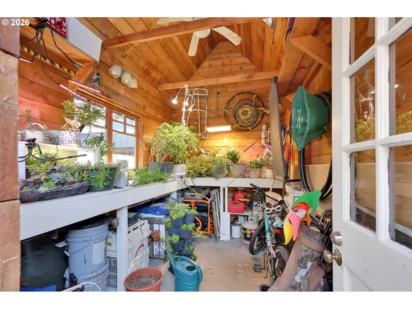 a view of an outdoor sitting space