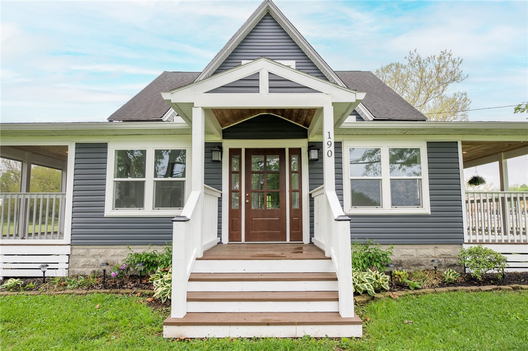 190 Swailes Road Troy, OH 45373 - Photo 67 of 82 This charming home showcases a welcoming facade with a covered entry and inviting front porch.