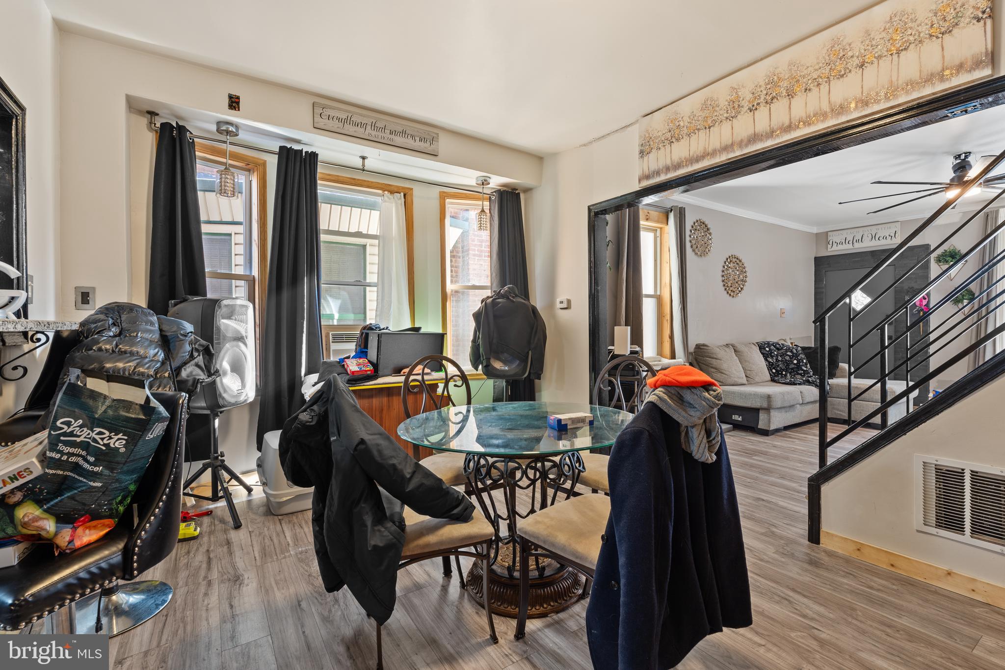 5129 Keyser Street Philadelphia, PA 19144 - Photo 6 of 13 a dining room with furniture window and wooden floor