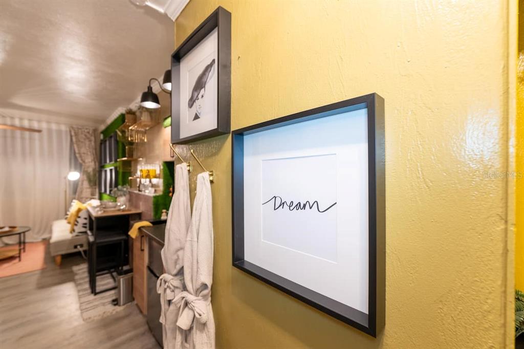 1233 North Atlantic Avenue, Unit 3140 Daytona Beach, FL 32118 - Photo 23 of 33 a view of a hallway with workspace