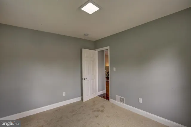 a view of an empty room