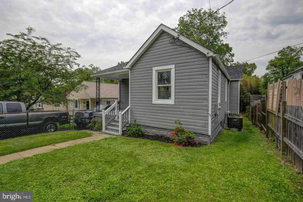 a view of a backyard with a garden