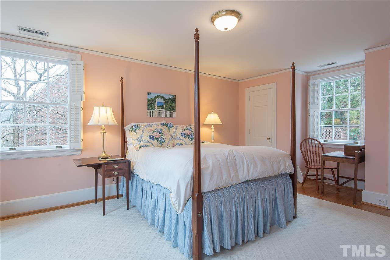 2717 Cambridge Road Raleigh, NC 27608 - Photo 14 of 21 a bedroom with a bed and a window