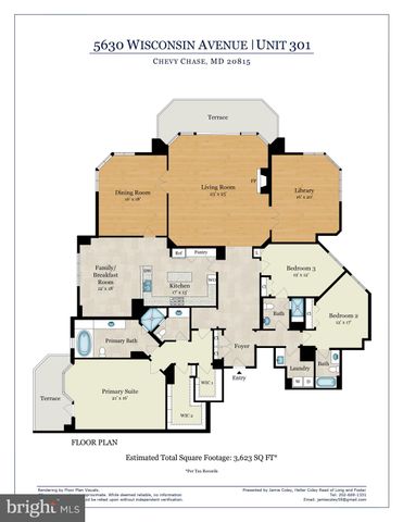 $3,600,000 | 5630 Wisconsin Avenue, Unit 301, Chevy Chase, MD 20815