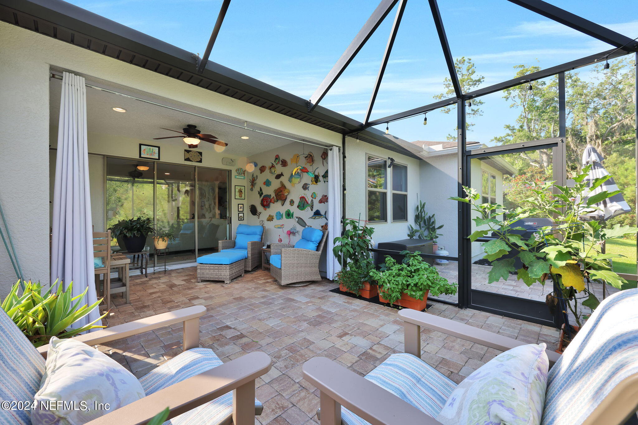 48 Eagle Crest Lane Ponte Vedra, FL 32081 - Photo 33 of 94 Extended lanai with screen / bird cage