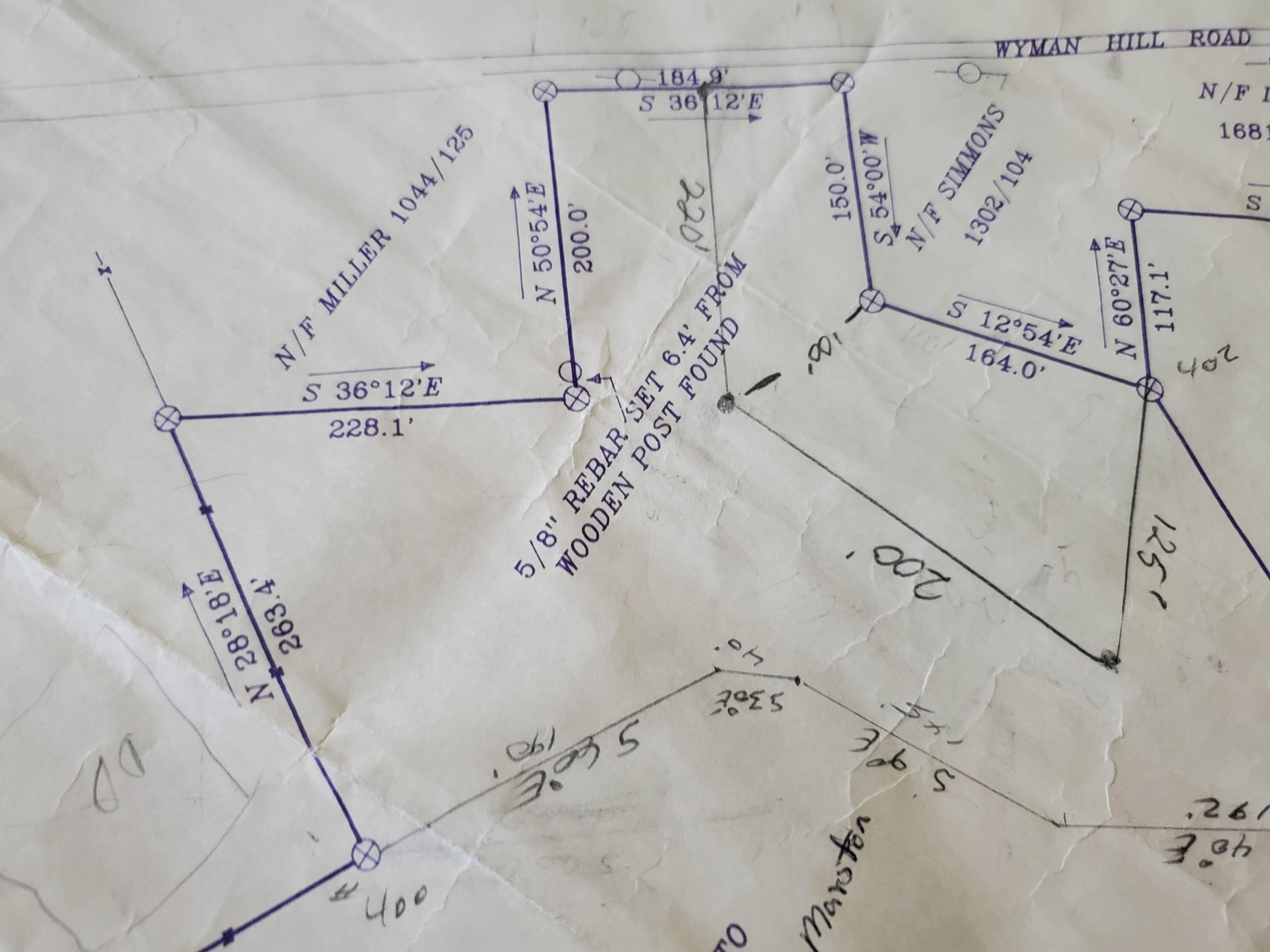 0 Wyman Hill Road Andover, ME 04216 - Photo 8 of 8 Survey map