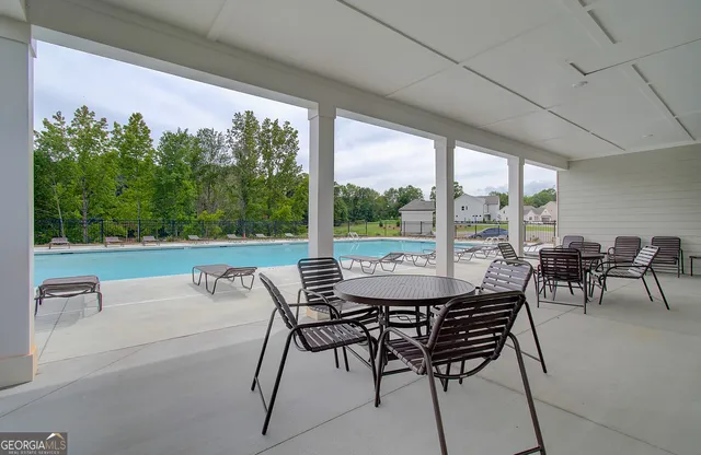 a view of a backyard with a garden