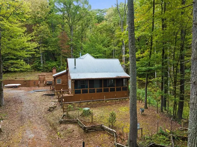 front view of a house with a small yard