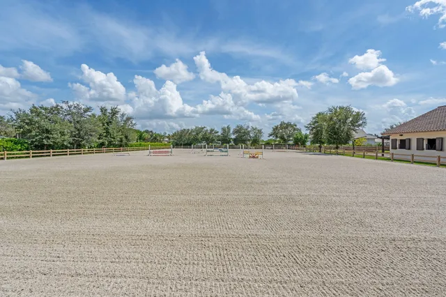 a view of a house with a yard and potted plants