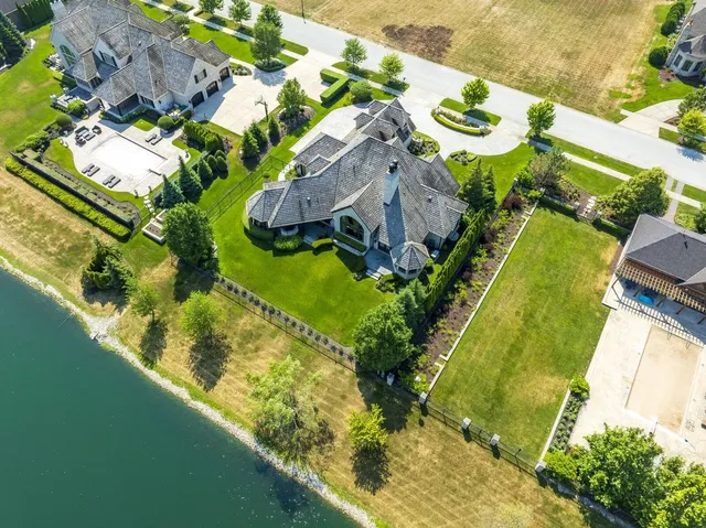a view of swimming pool with a yard