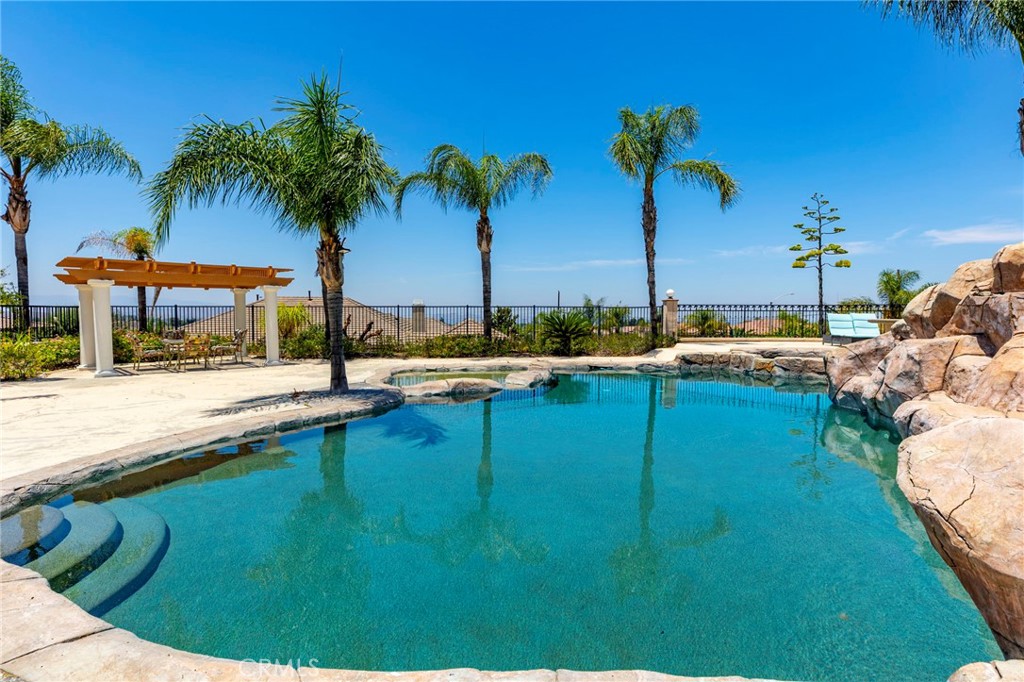 7907 Horizon View Drive Riverside, CA 92506 - Photo 46 of 58 Large salt water pool with patio and views