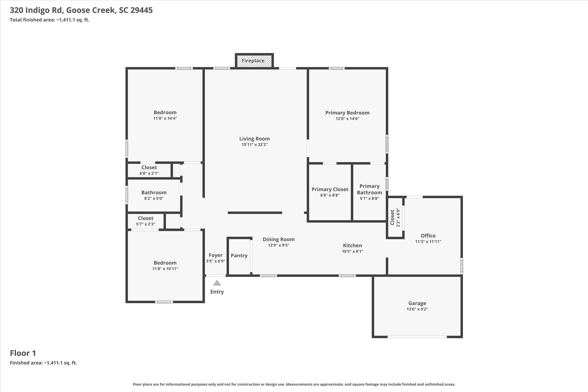 320 Indigo Road Goose Creek, SC 29445 - Photo 30 of 30 39-Floor-1