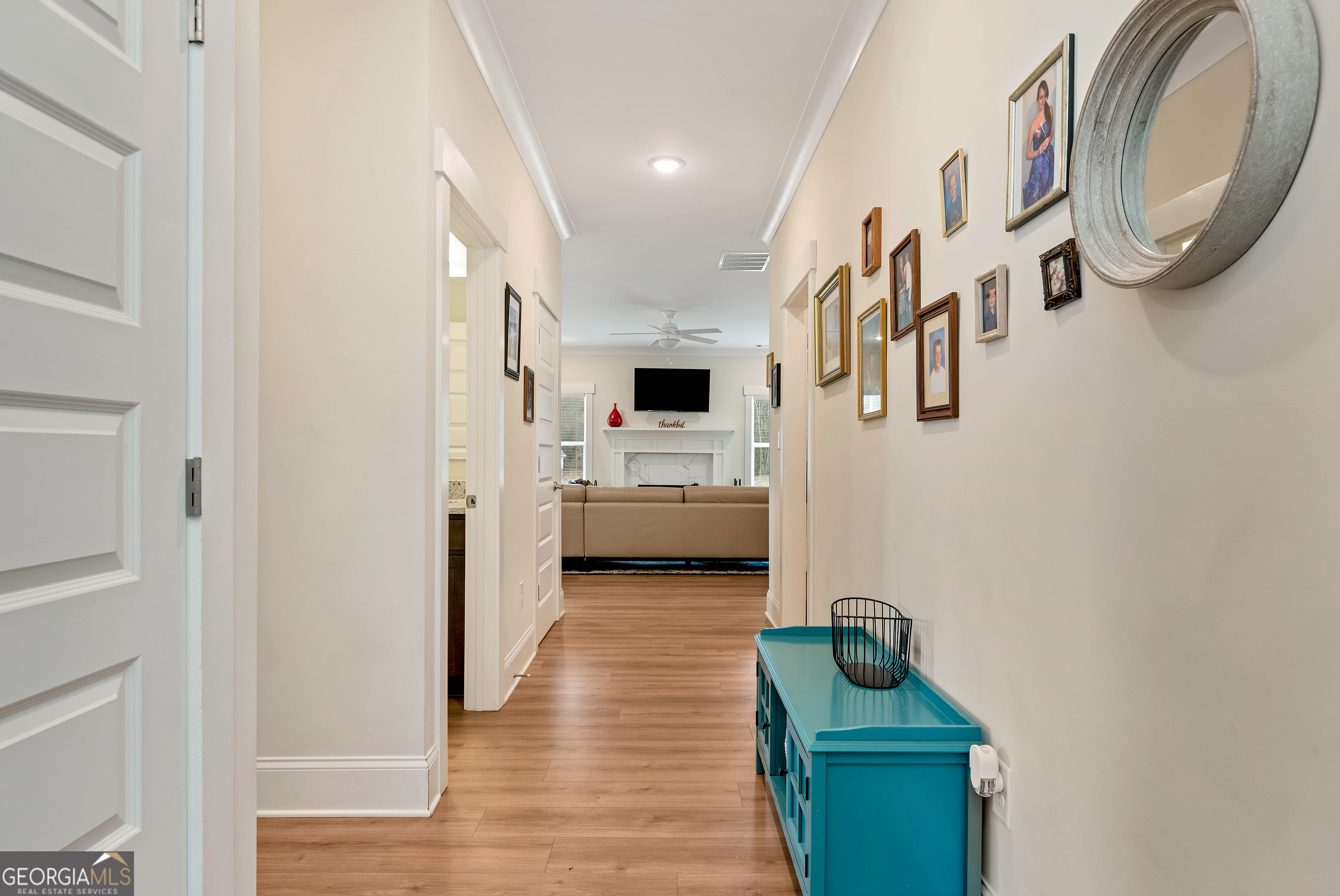 1350-c O Draper Road Comer, GA 30629 - Photo 6 of 40 a view of a hallway with washer and dryer