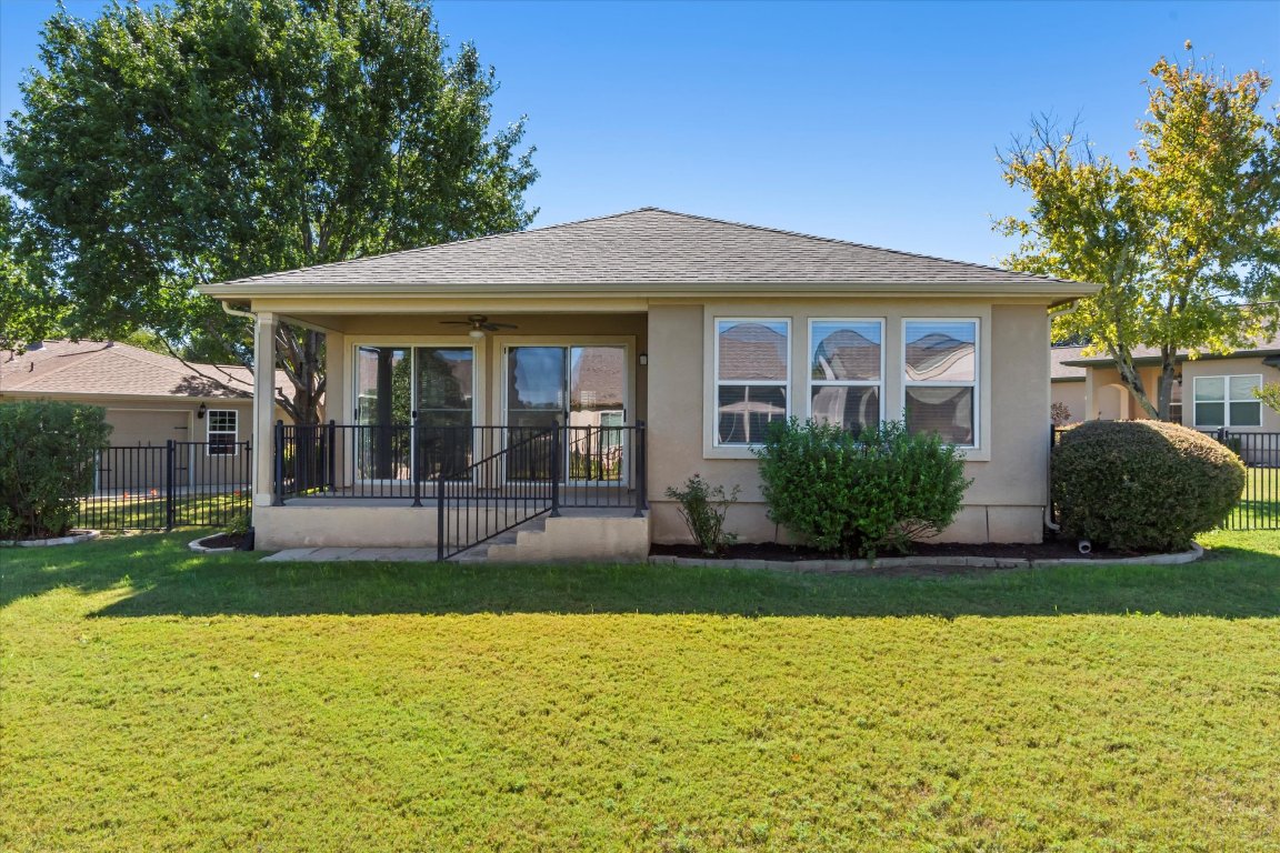325 Barrington Farm Court Georgetown, TX 78633 - Photo 27 of 40 a view of a house with a yard and potted plants