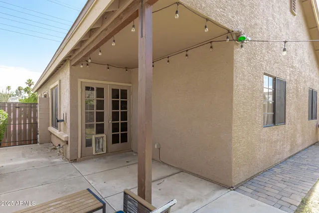 a view of front door of a house