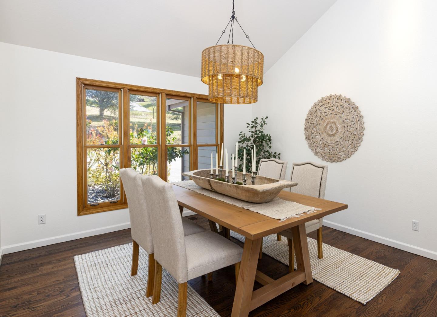 573 Meadow Road Aptos, CA 95003 - Photo 9 of 53 a view of a dining room with furniture window and wooden floor