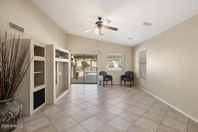 a view of livingroom with furniture and windows