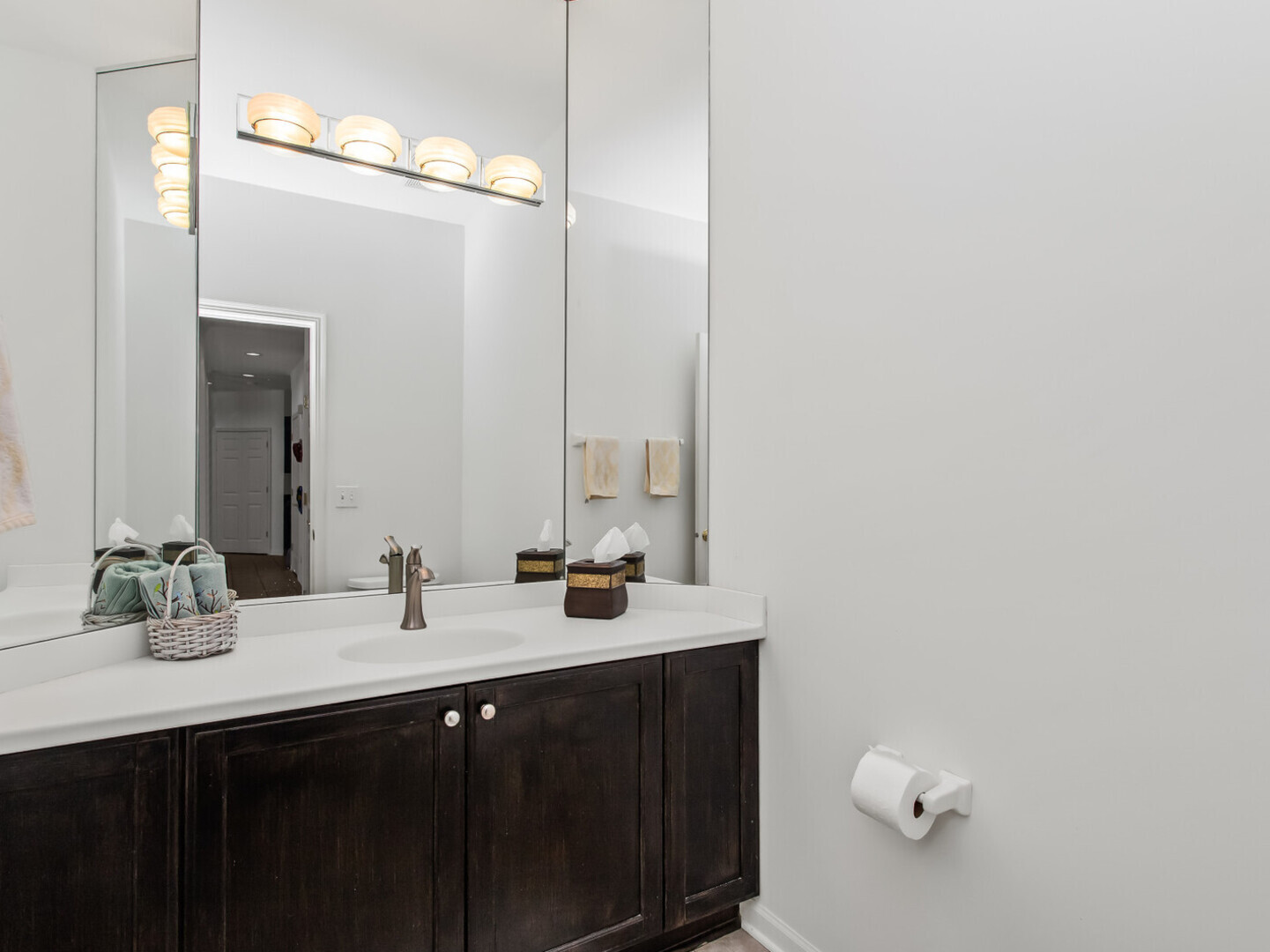 2008 Jordan Terrace Buffalo Grove, IL 60089 - Photo 12 of 33 a bathroom with a double vanity sink and a mirror
