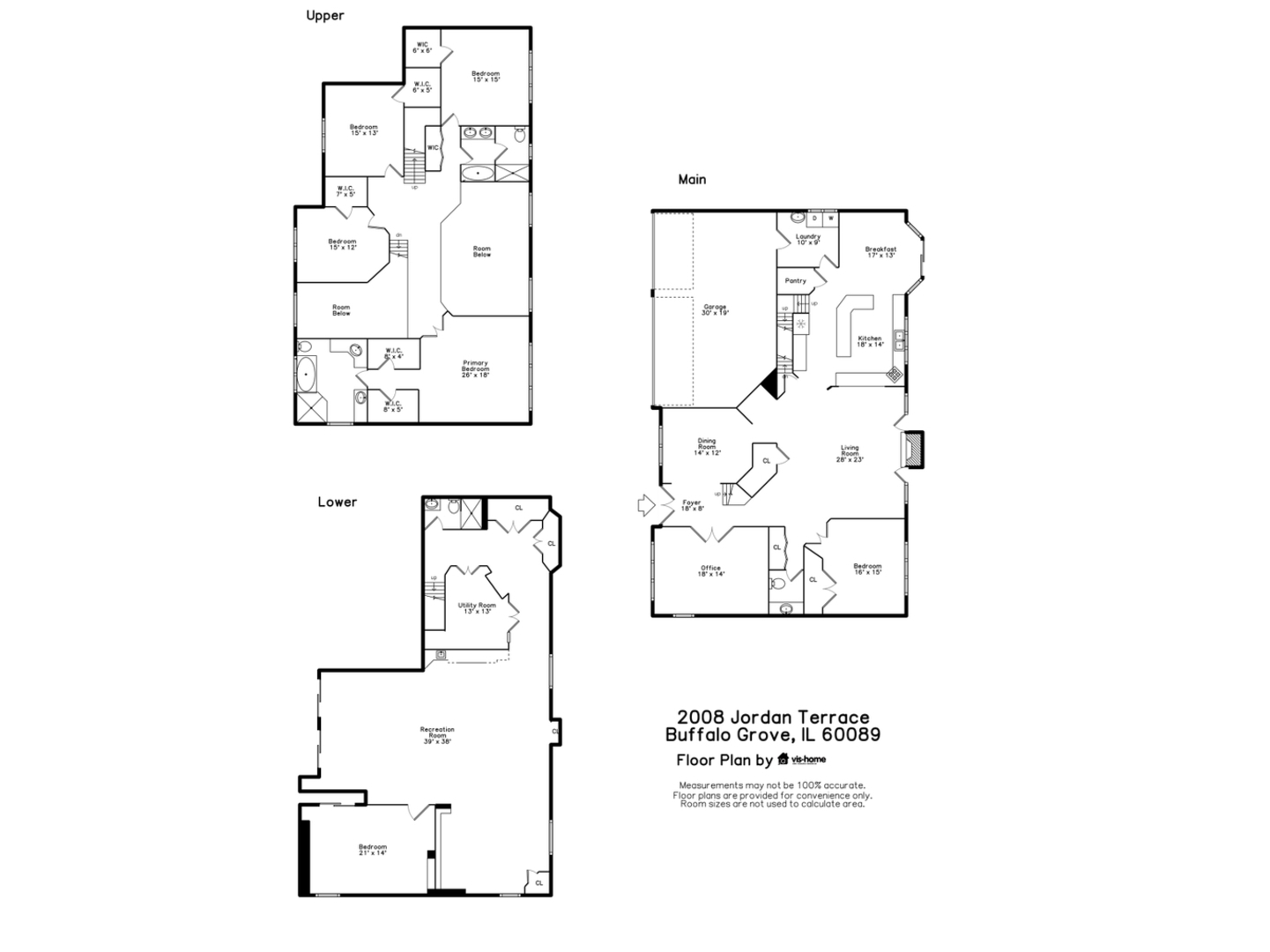2008 Jordan Terrace Buffalo Grove, IL 60089 - Photo 33 of 33 a picture of a bench in a white house