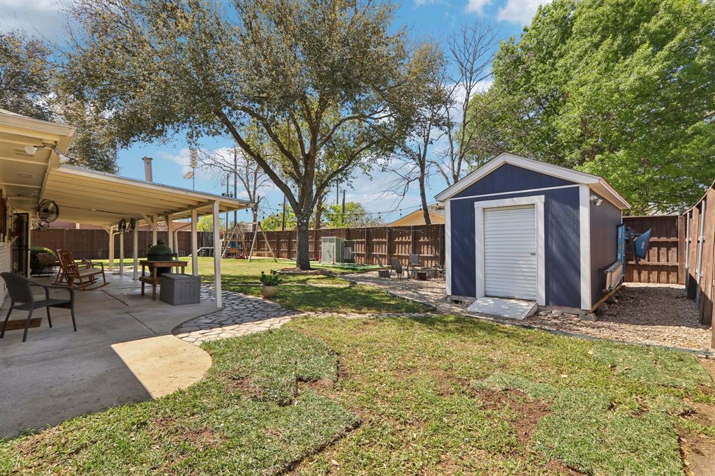 149 South Moore Road Coppell, TX 75019 - Photo 33 of 40 a view of a house with backyard