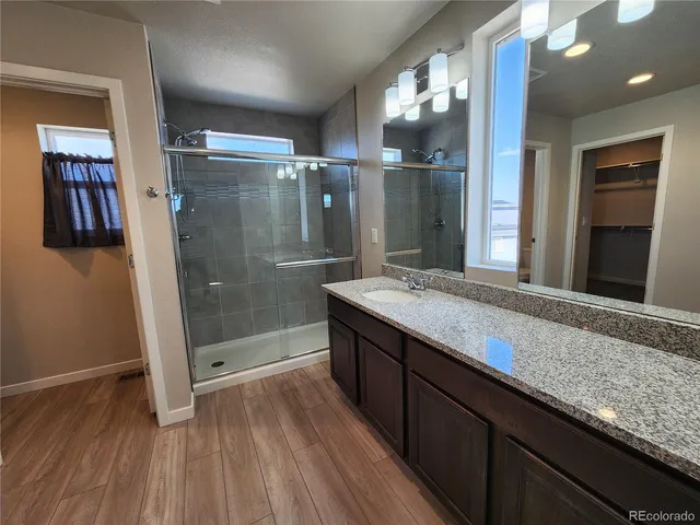 a close view of closet