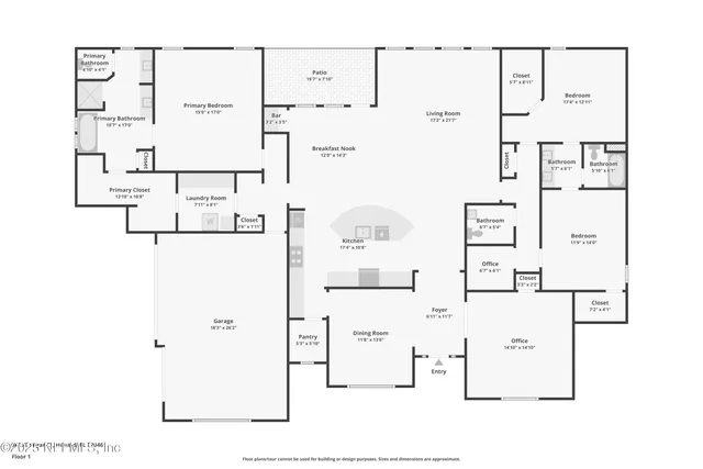 a view of a hallway view with wooden floor and living room