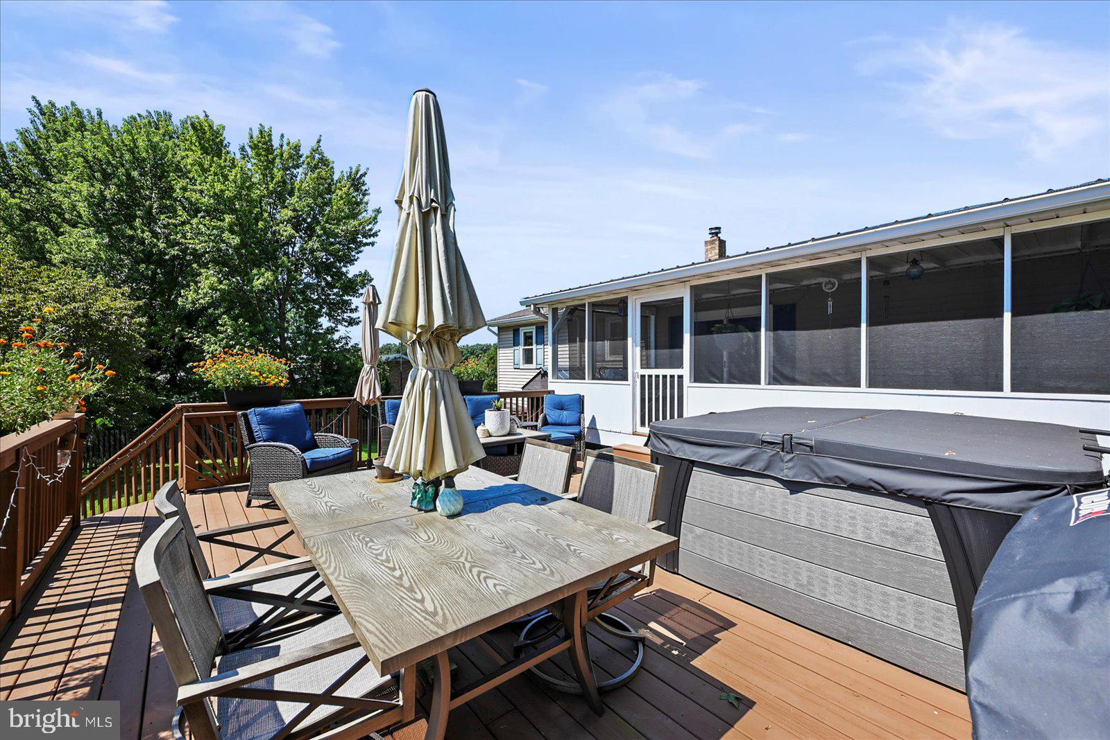 253 Kindig Road Littlestown, PA 17340 - Photo 27 of 41 Sunny deck with hot tub oasis.