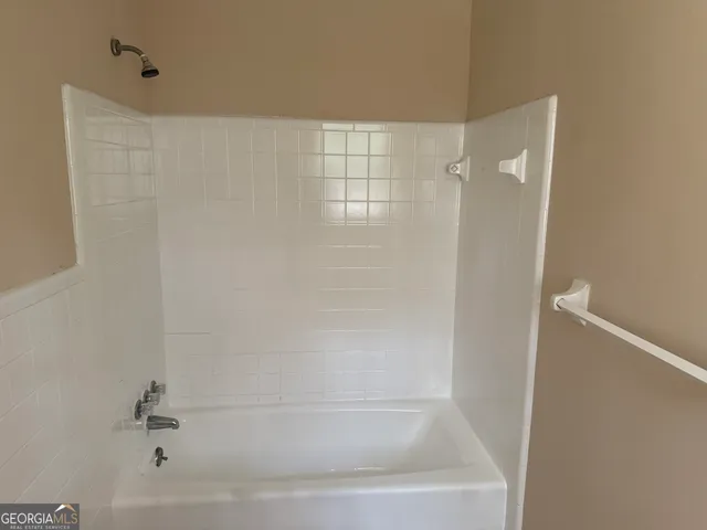 a close up of a bathtub