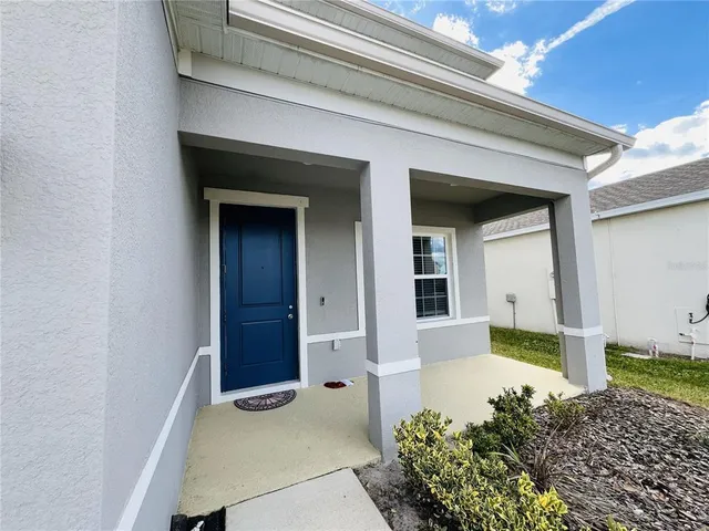 a front view of a house