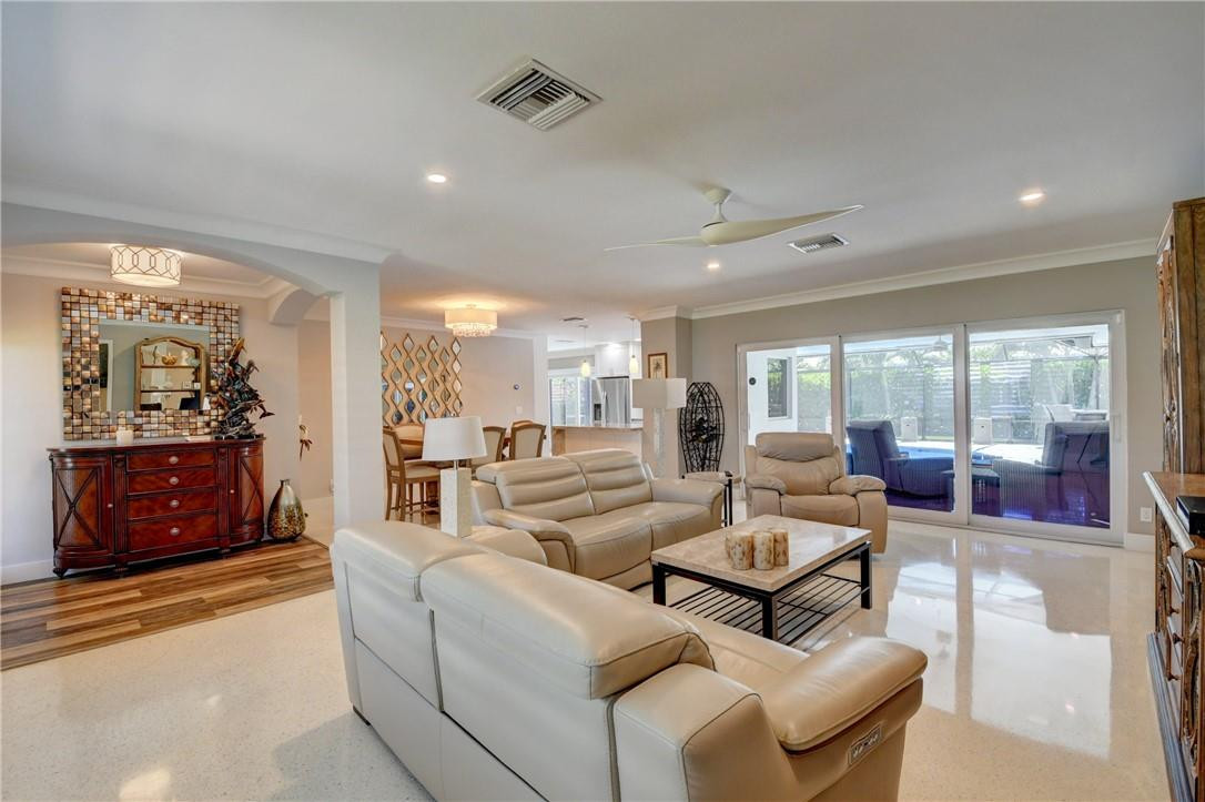 1163 Mulberry Way Boca Raton, FL 33486 - Photo 35 of 66 a living room with furniture and view of kitchen