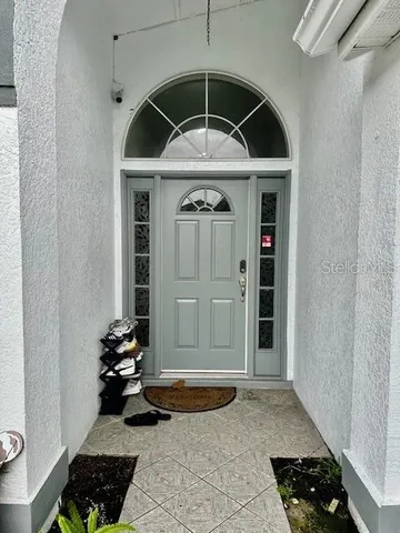 a view of entryway gate of the house