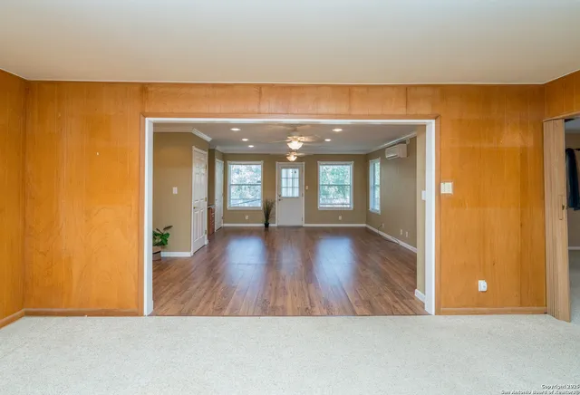 a view interior of the house and wooden floor