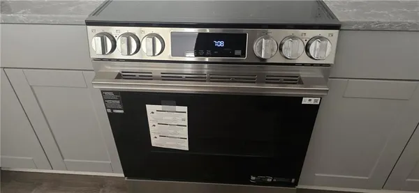 a close view of stove